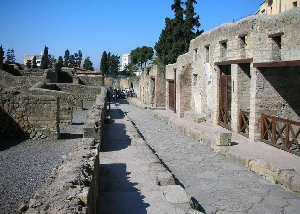 Campania Apartment Vesuvio Comfort -150M Dalla Stazione - 5Km Da Pompei Poggiomarino Esterno foto